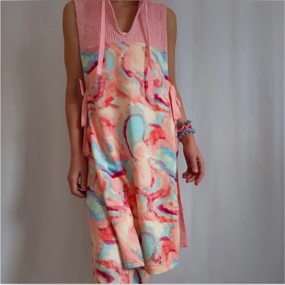 Free People All That Set Printed Multi 2 pc Top Pants Small - Picture 10 of 12